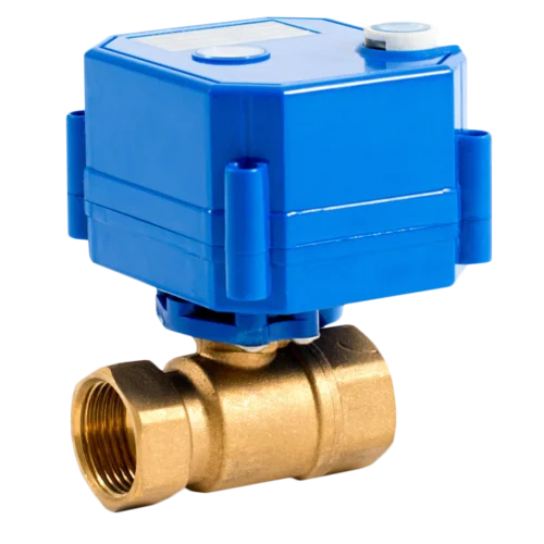 Моторизованный шаровый клапан 1/2 дюйма модели CWX-25S с электроприводом UJIN с напряжением питания 12В, схема подключения СУ-01 двухпроводная